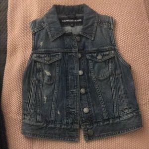 Brand New  Sleeveless Jean Jacket